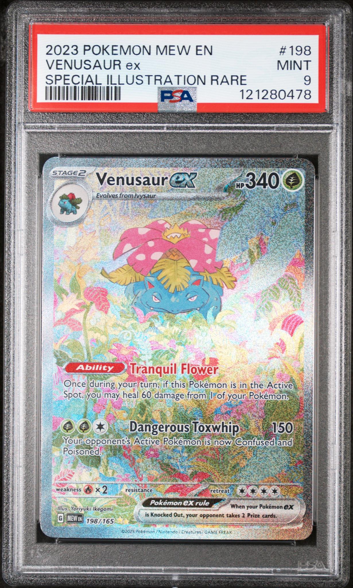 2023 Pokemon #198/165 Venusaur ex Special Illustration Rare PSA 9