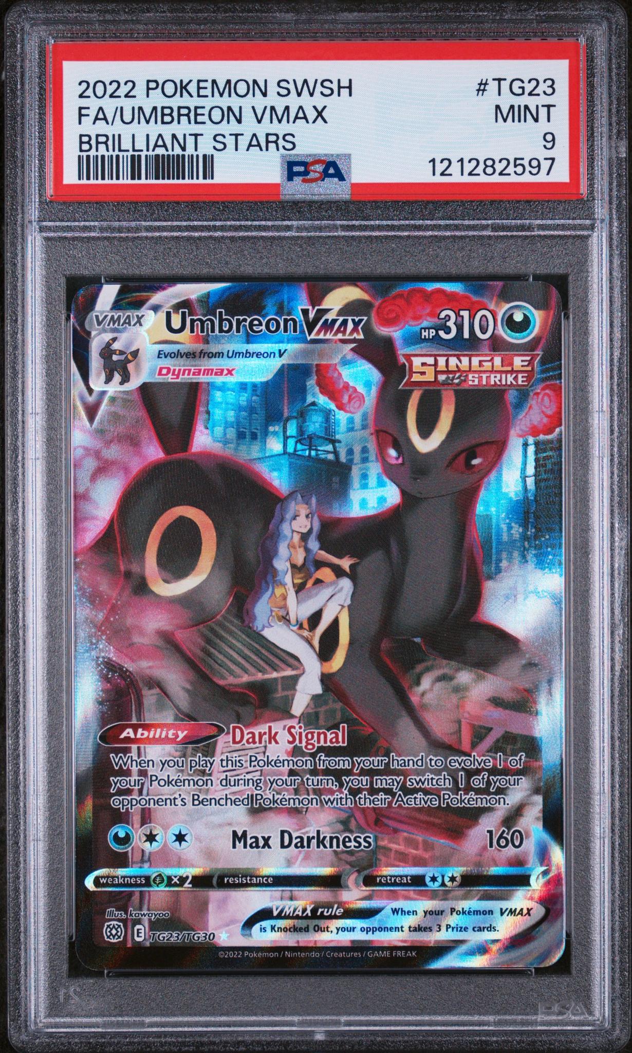 2022 Pokemon #TG23 Umbreon VMAX Brilliant Stars PSA 9