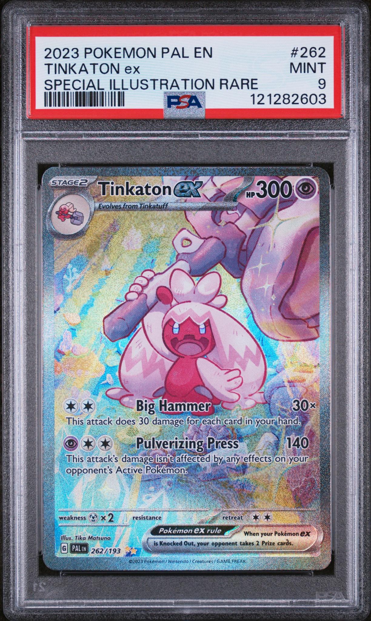 2023 Pokemon #262/193 Tinkaton ex Special Illustration Rare PSA 9