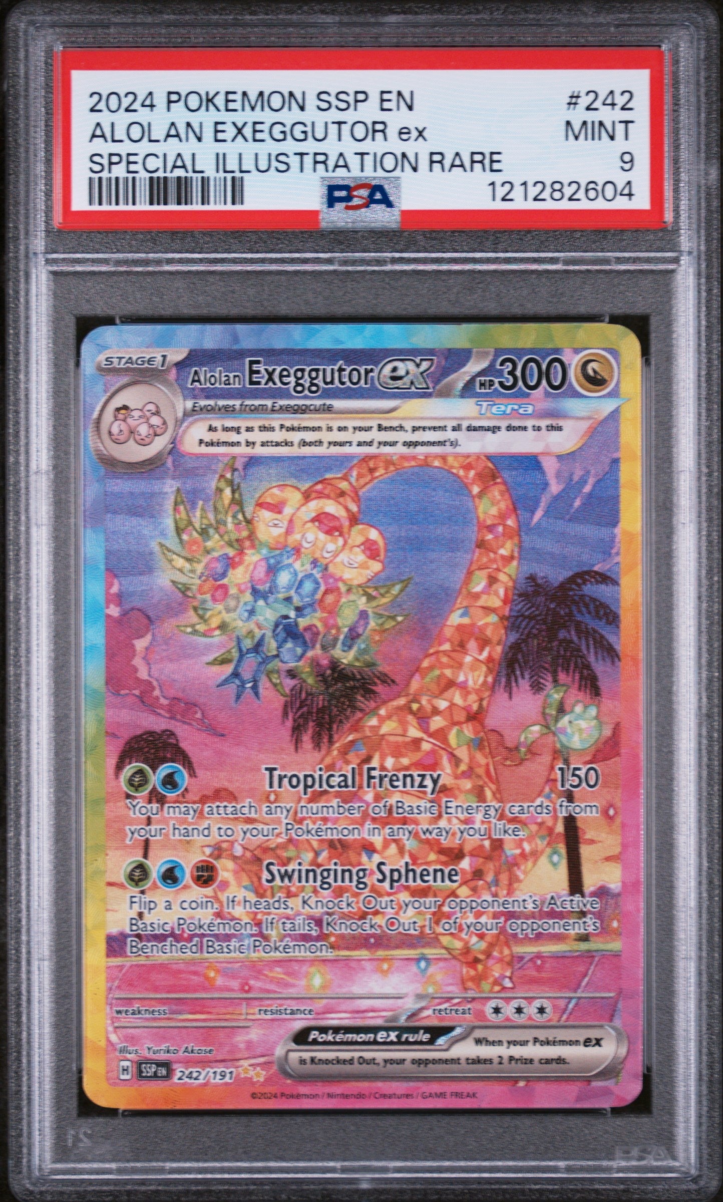 2024 Pokemon #242/191 Alolan Exeggutor ex Special Illustration Rare PSA 9 121282604