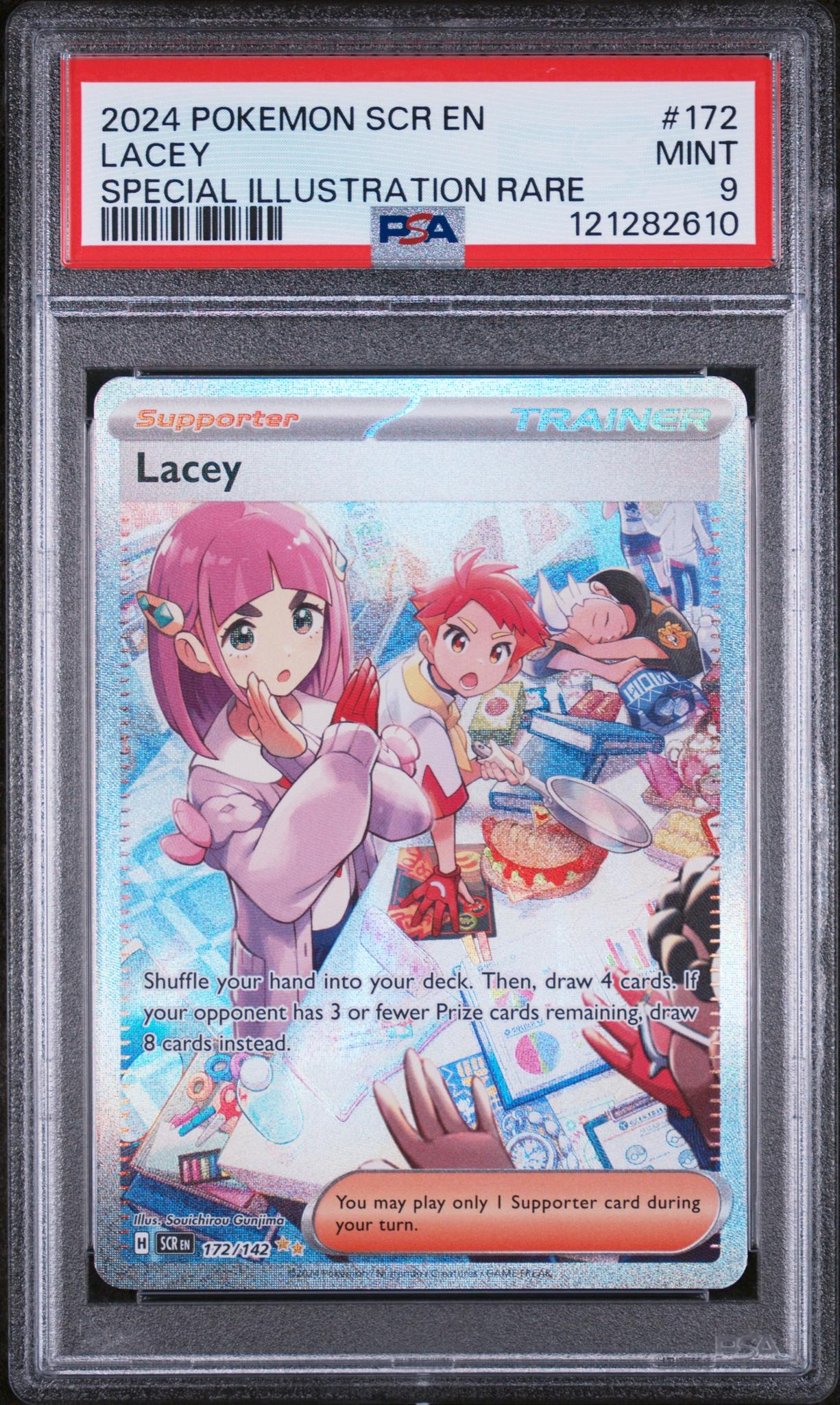 2024 Pokemon #172 Lacey Special Illustration Rare PSA 9