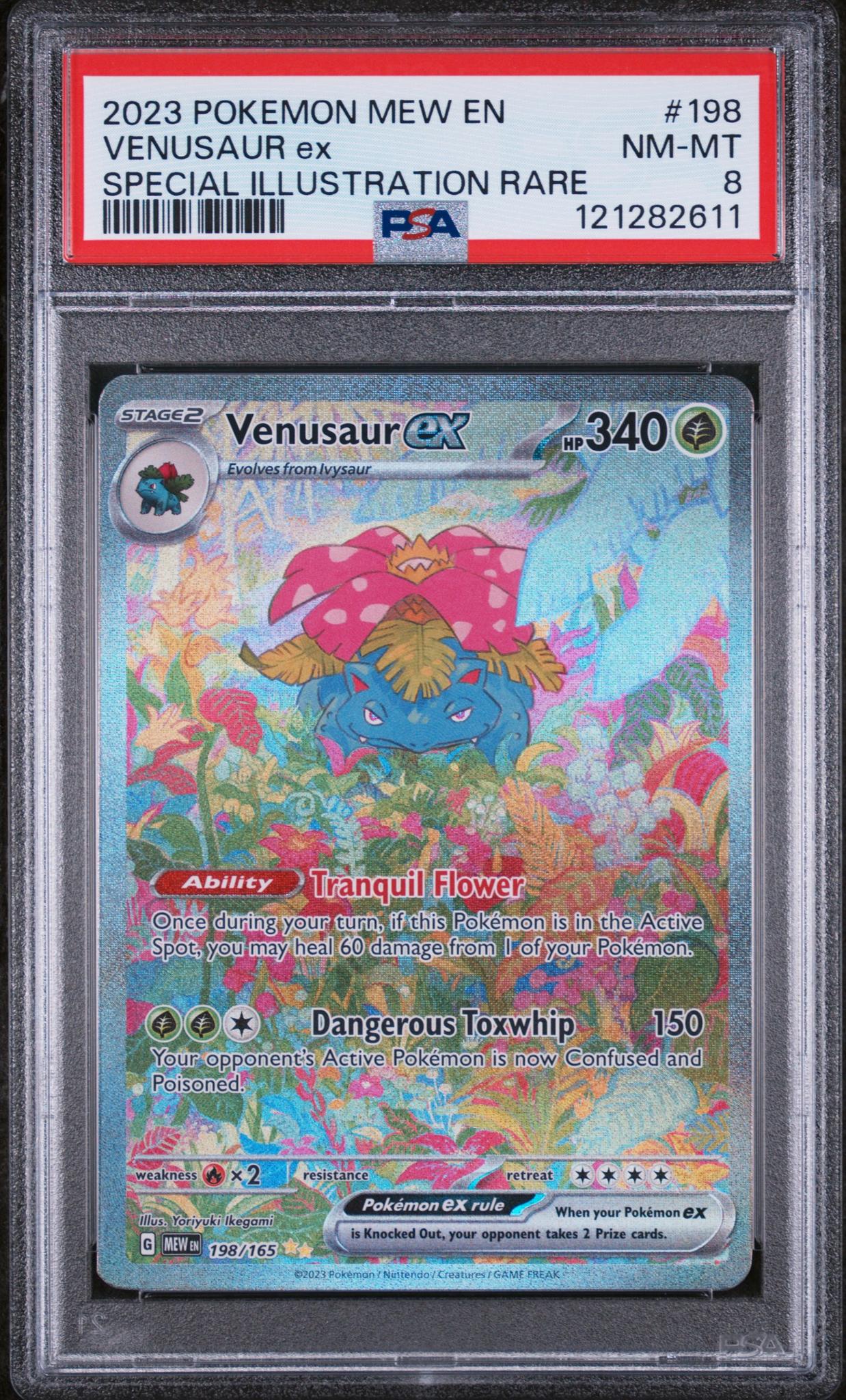 2023 Pokémon Scarlet & Violet 151 SIR Venusaur #198/165 EX PSA 8