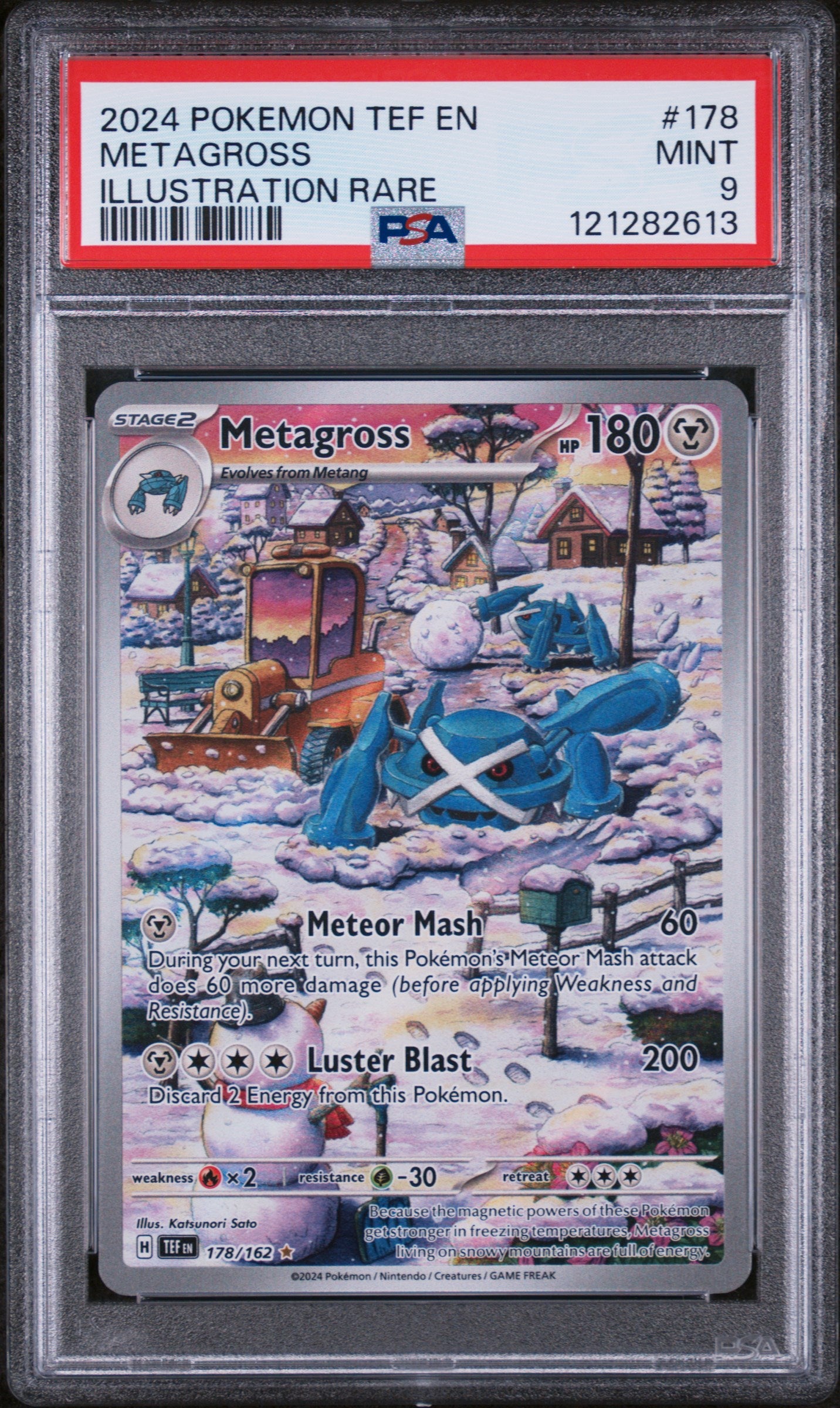 2024 Pokémon Scarlet & Violet Temporal Forces Metagross #178/162 PSA 9