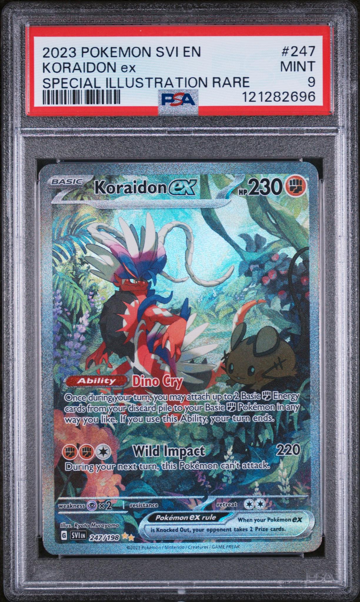 2023 Pokémon Scarlet & Violet SIR Koraidon #247/198 EX PSA 9