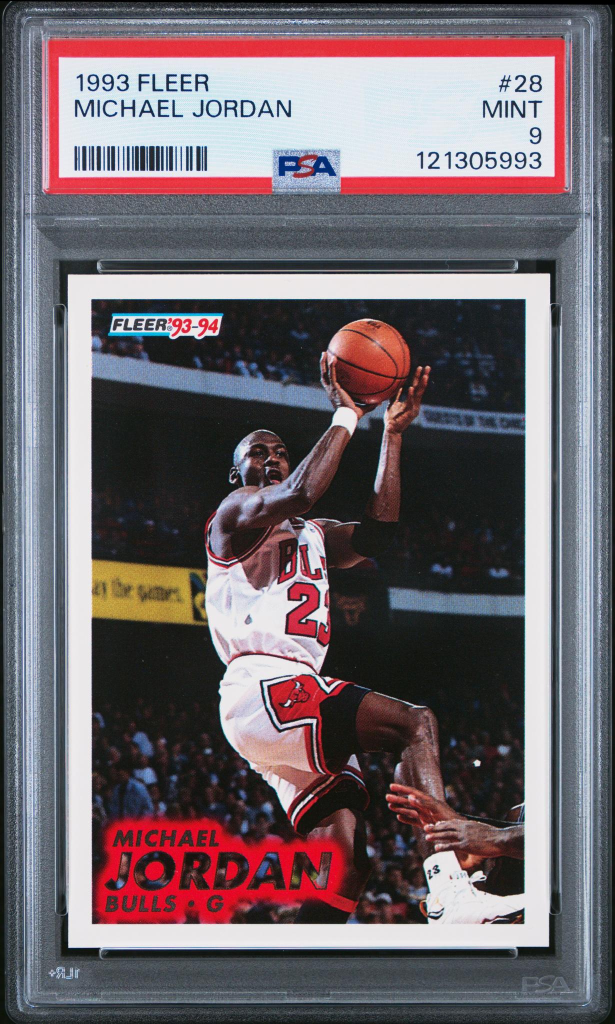 1993 Fleer Michael Jordan #28 PSA 9