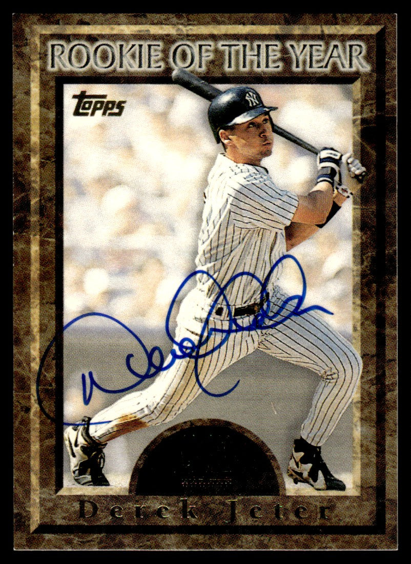 1997 Topps Certified Derek Jeter Rookie of the Year Auto
