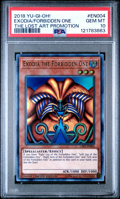 Yu-Gi-Oh! Exodia the Forbidden One The Lost Art Promotion #EN004 PSA 10