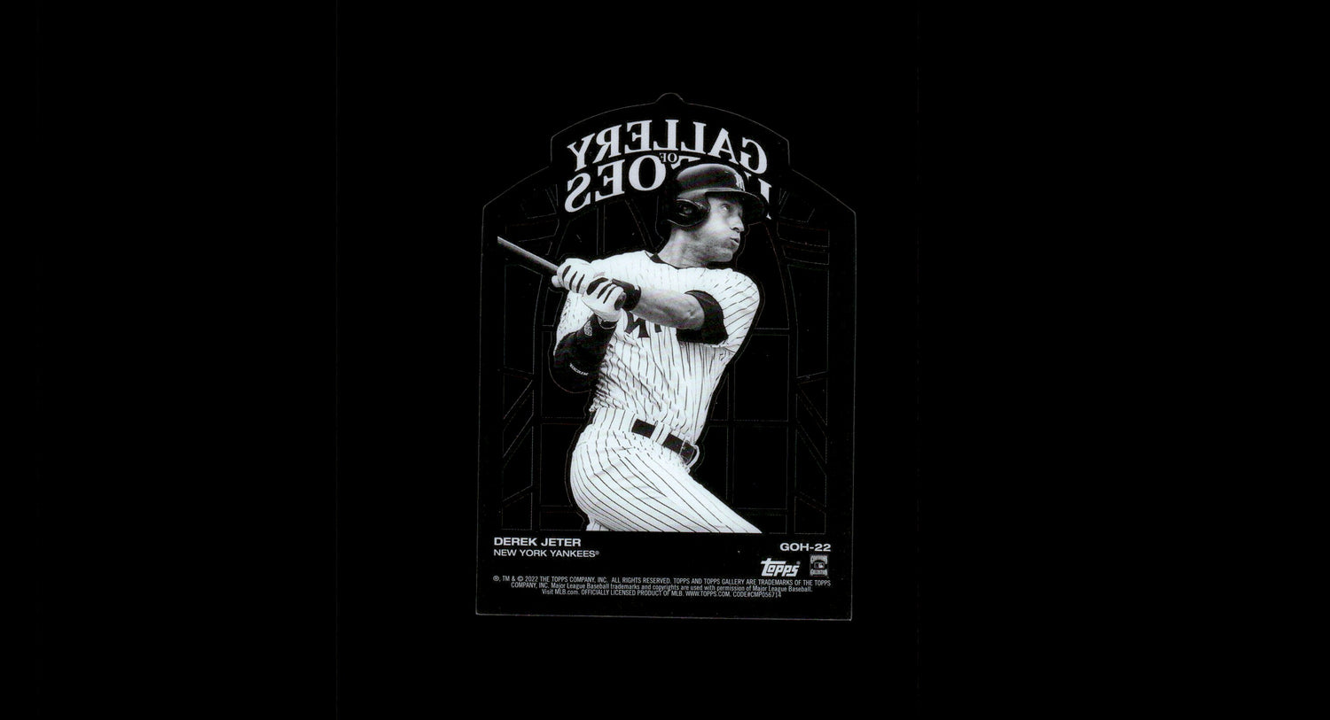 2022 Topps Gallery GOH-22 Derek Jeter Gallery of Heroes Stained Glass
