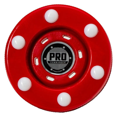 Franklin Sports Pro Commander Street Hockey Puck - Red