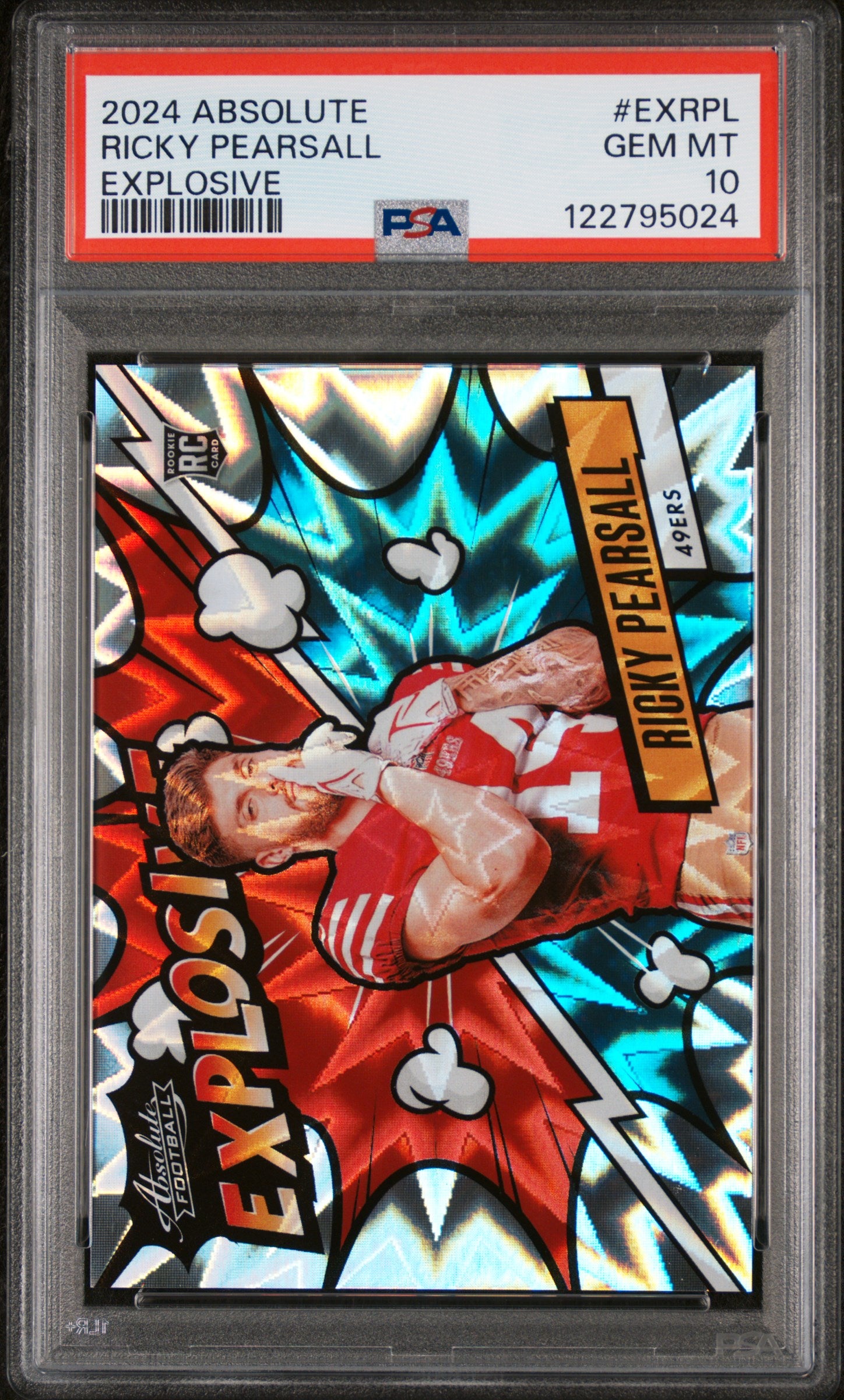 2024 Panini Absolute Explosive Ricky Pearsall #EX-RPL RC PSA 10