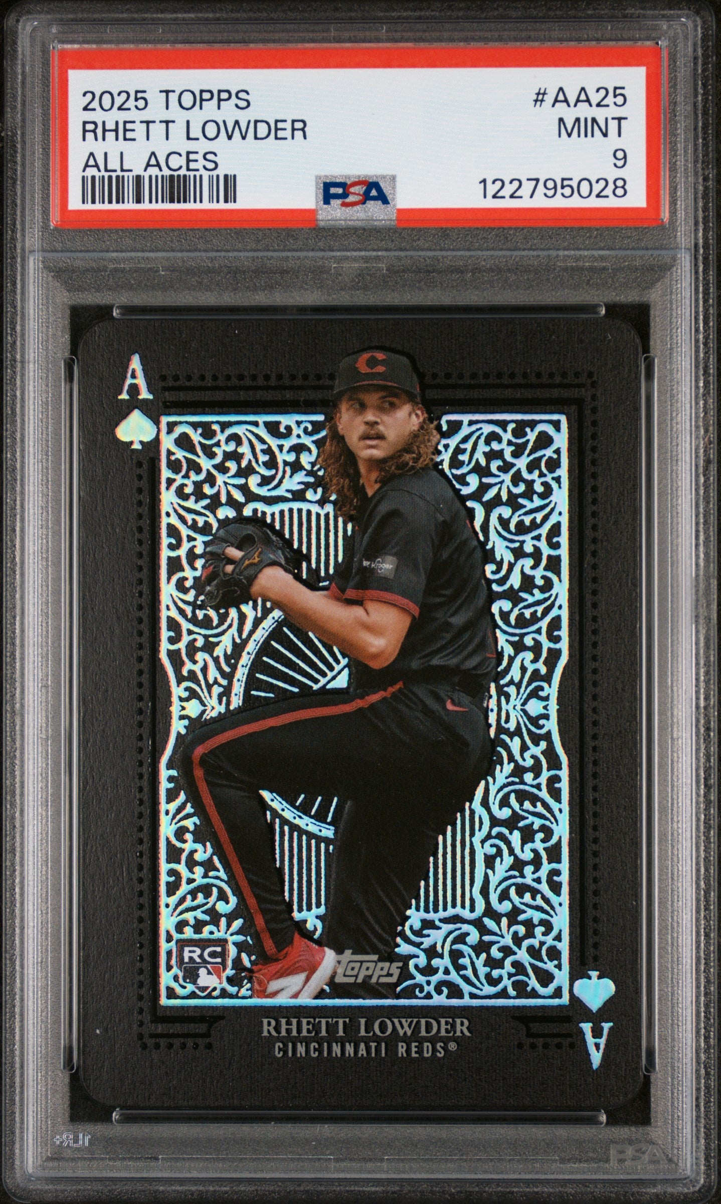 2025 Topps #AA25 Rhett Lowder All Aces PSA 9