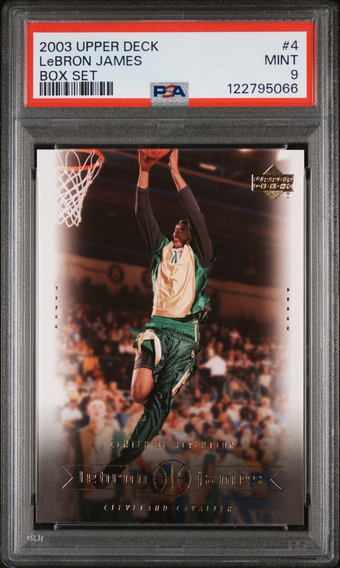 2003 Upper Deck LeBron James Box Set LeBron James #4 PSA 9