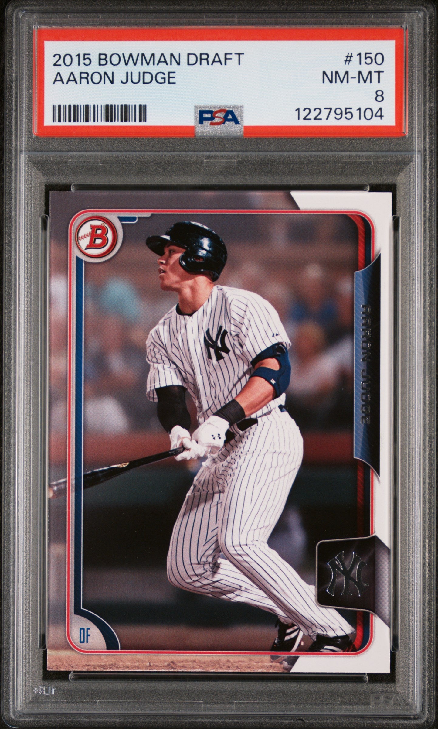 2015 Topps Bowman Draft Aaron Judge #150 PSA 8