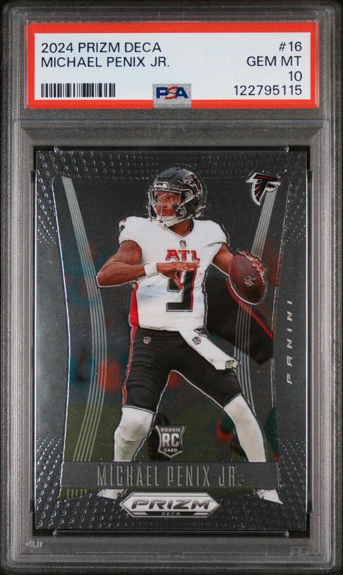 2024 Panini Prizm Deca Michael Penix Jr. #16 RC PSA 10