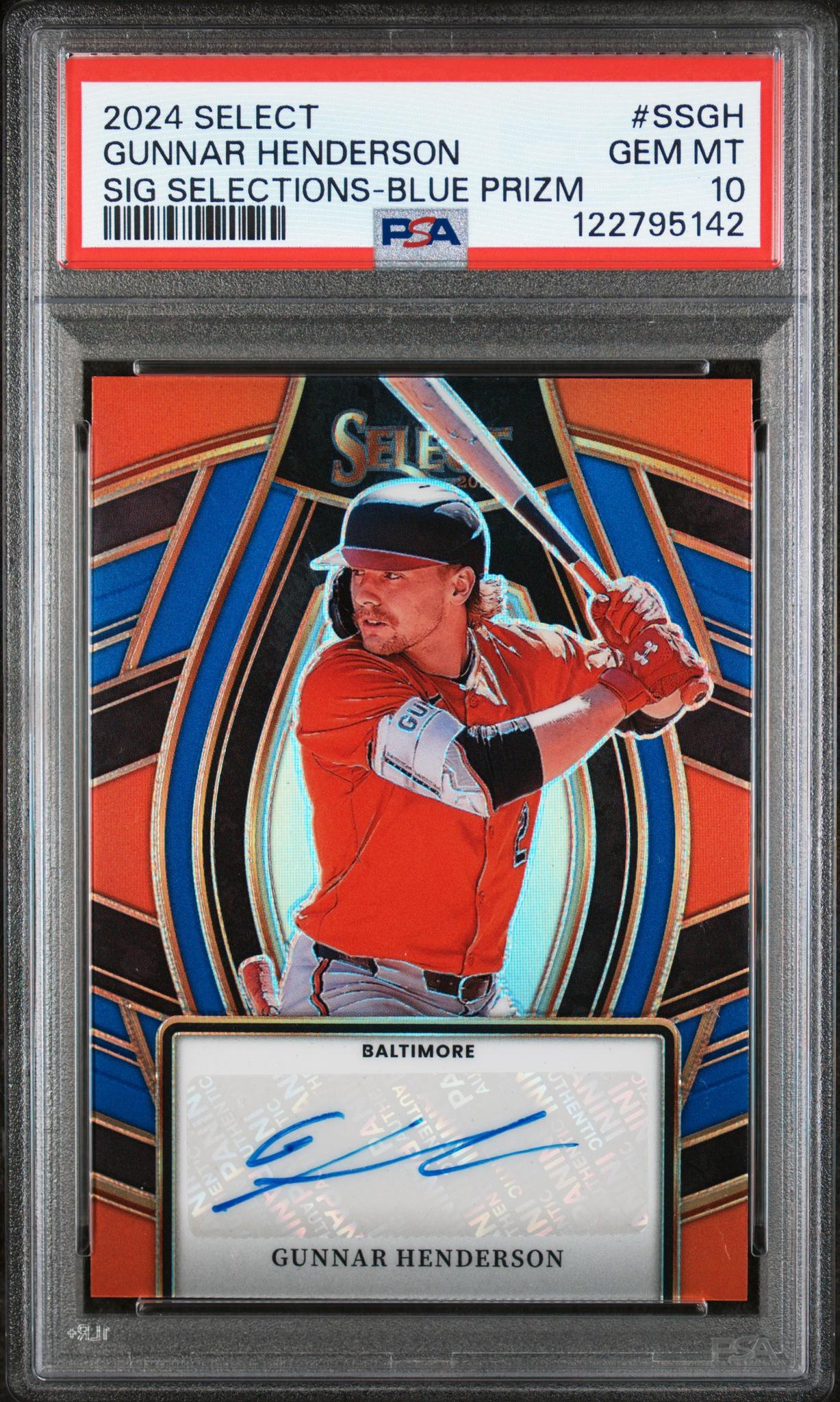 2024 Select #SS-GH Gunnar Henderson Sig Selections /49 PSA 10