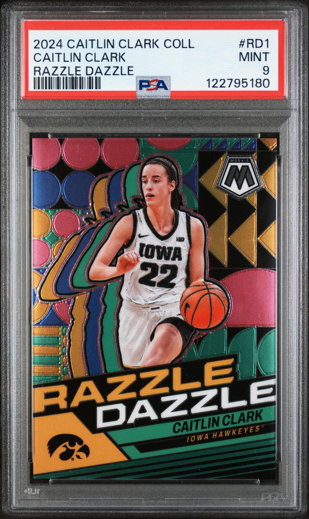 2024 Panini Caitlin Clark Collection Razzle Dazzle Caitlin Clark #RD1 PSA 9