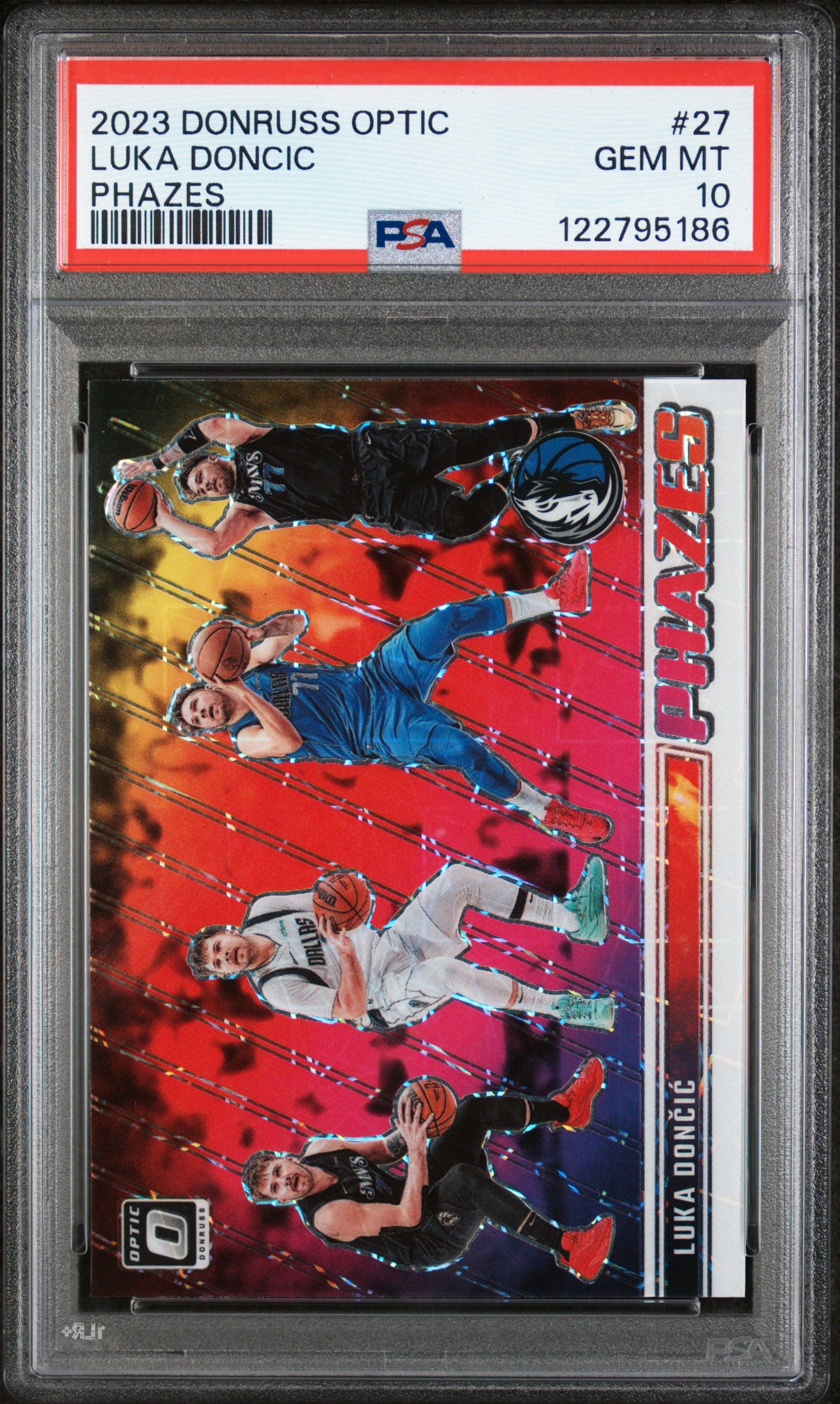 2023 Panini Donruss Optic Phazes Luka Doncic #27 PSA 10