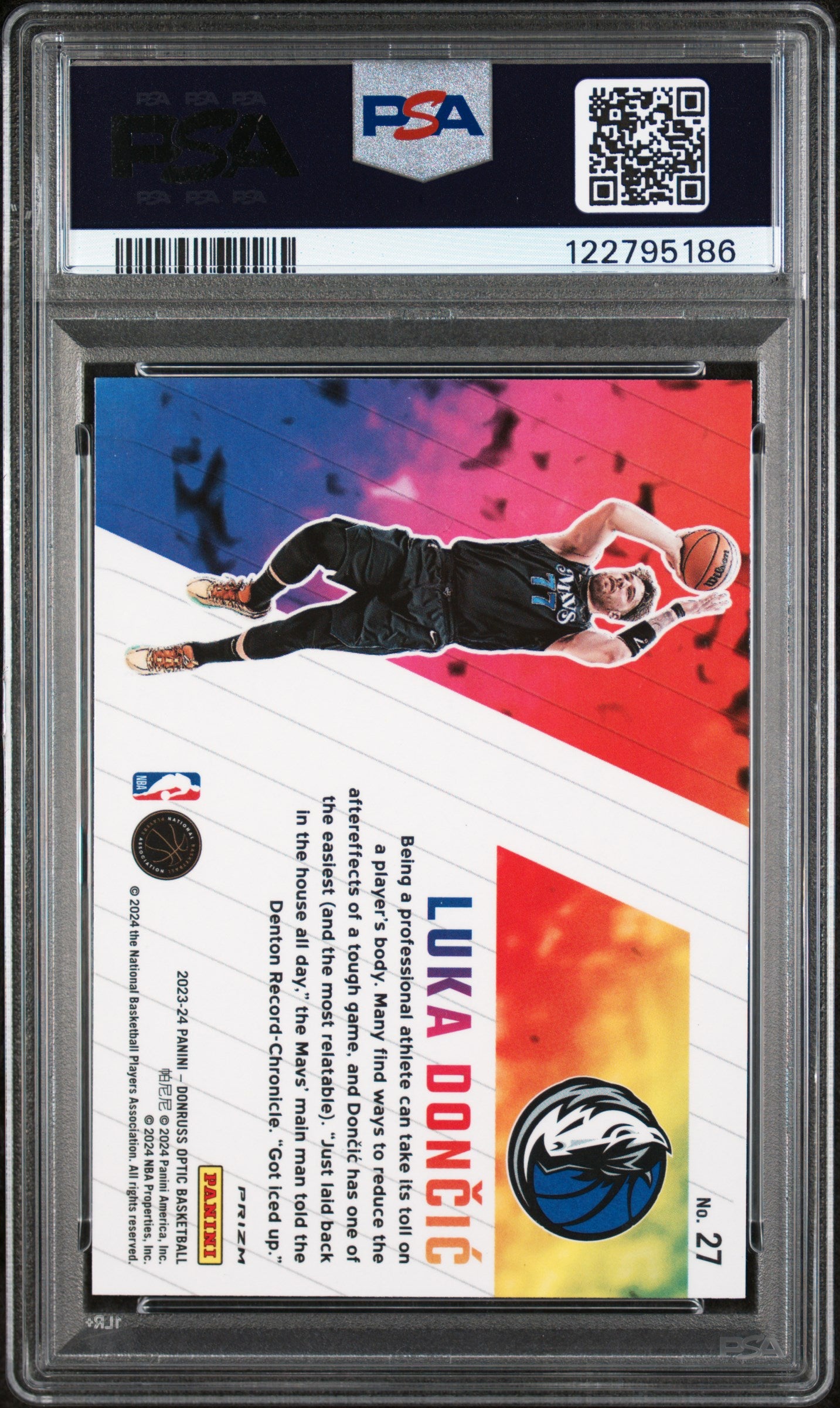 2023 Panini Donruss Optic Phazes Luka Doncic #27 PSA 10
