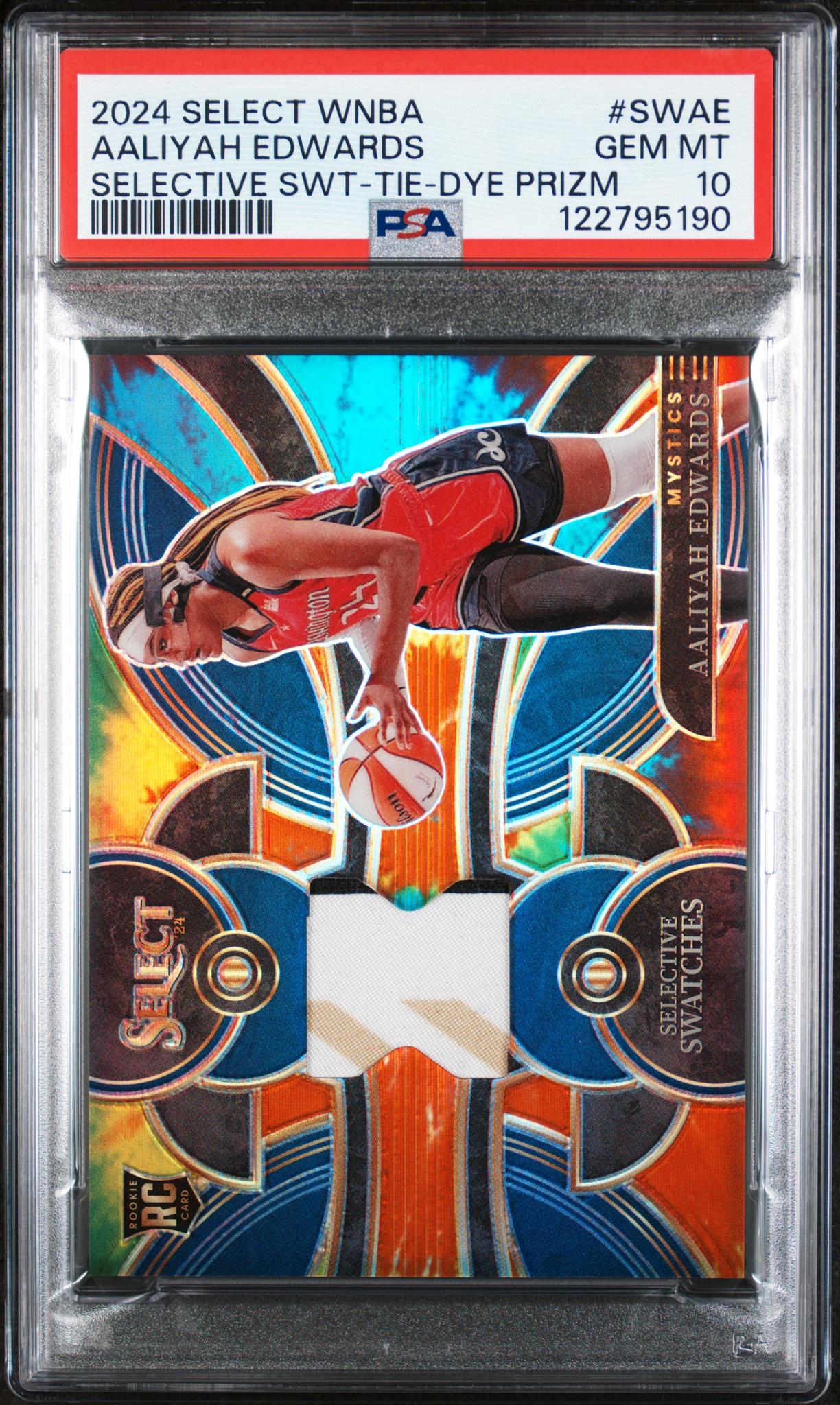 2024 Select #SWAE Aaliyah Edwards Selective Swatches PSA 10