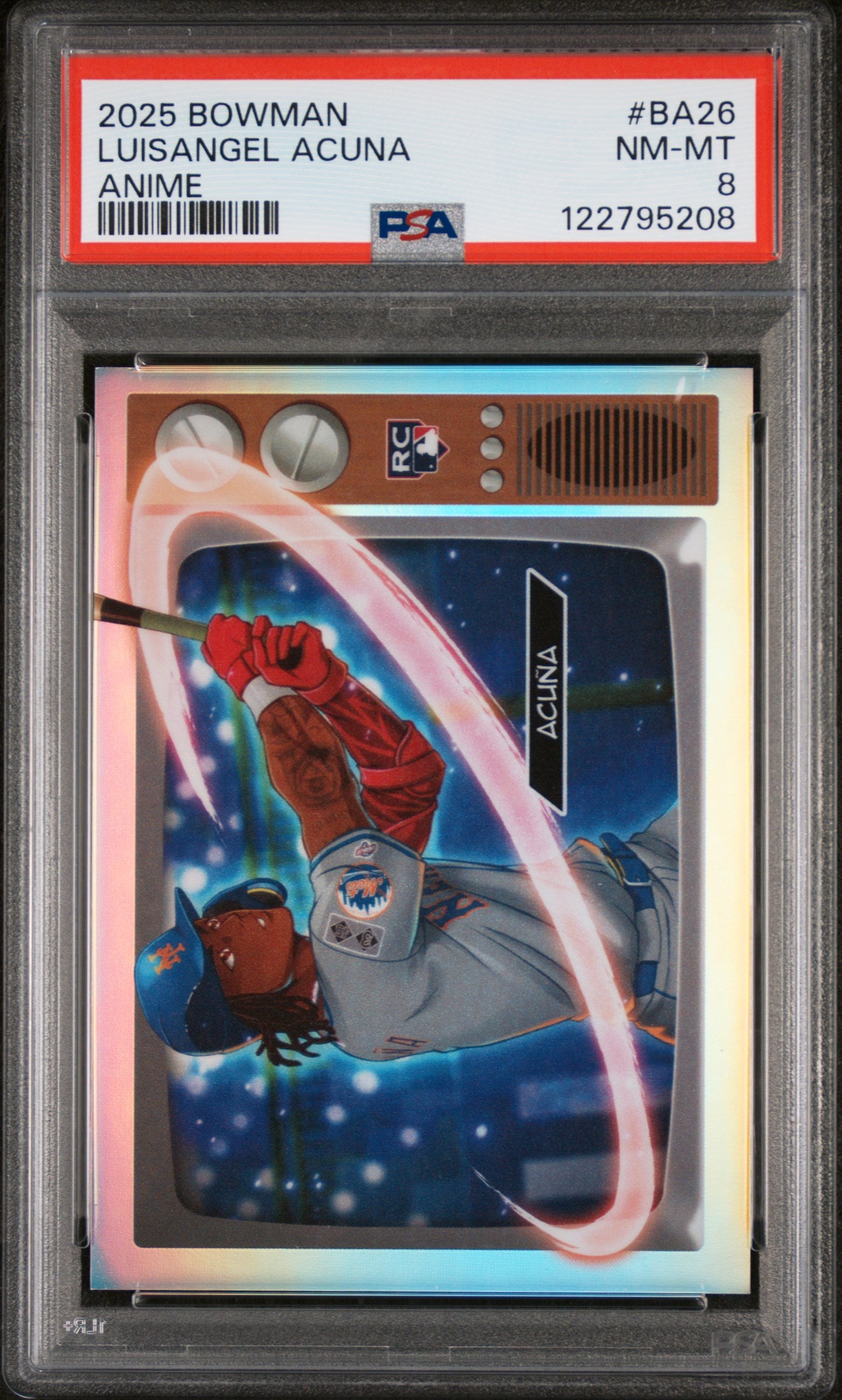 2025 Bowman #BA26 Luisangel Acuna Anime PSA 8