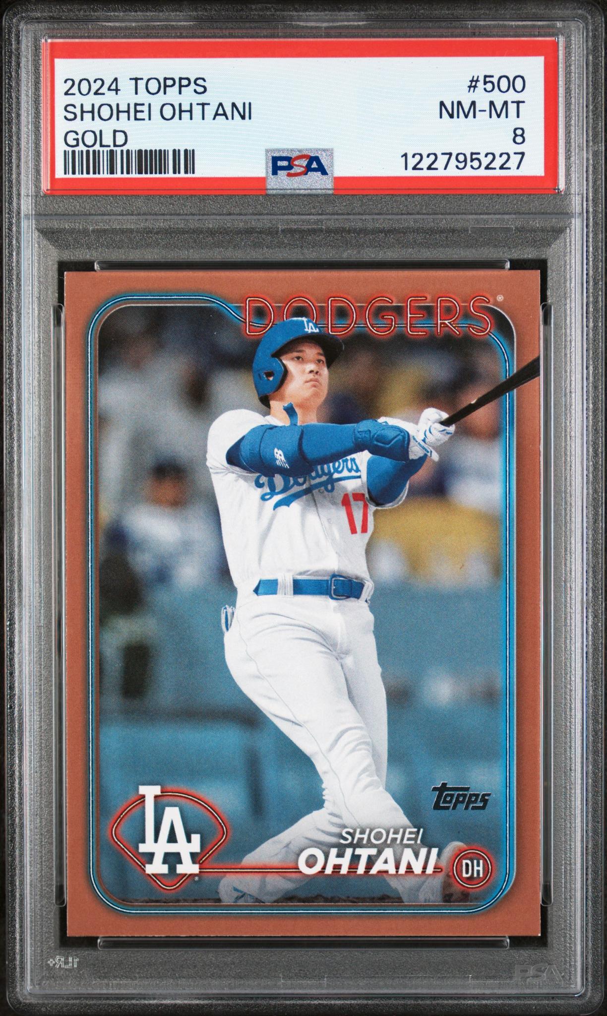 2024 Topps Series 2 Gold Shohei Ohtani #500 /2024 PSA 8