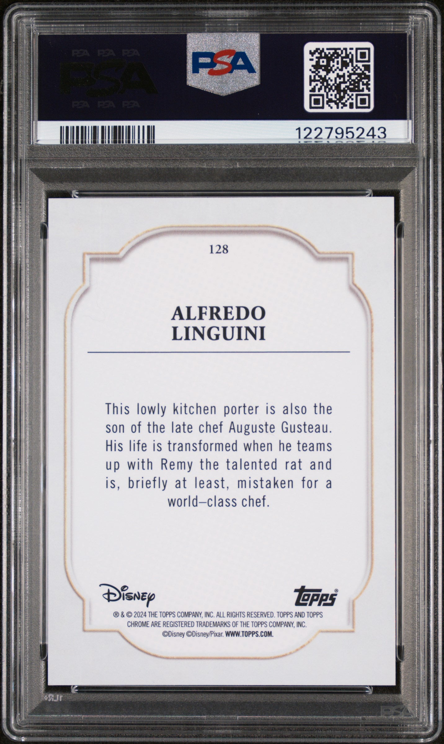 2024 Topps Chrome Sapphire Gold Alfredo Linguini #128 /50 PSA 10