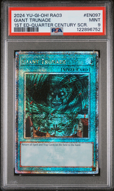 Yu-Gi-Oh! Giant Trunade #EN097 Quarter Century PSA 9