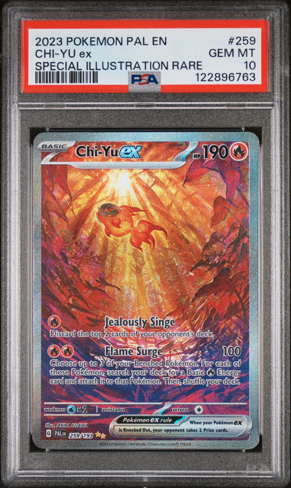 2023 Pokemon #259/193 Chi-Yu ex Special Illustration Rare PSA 10