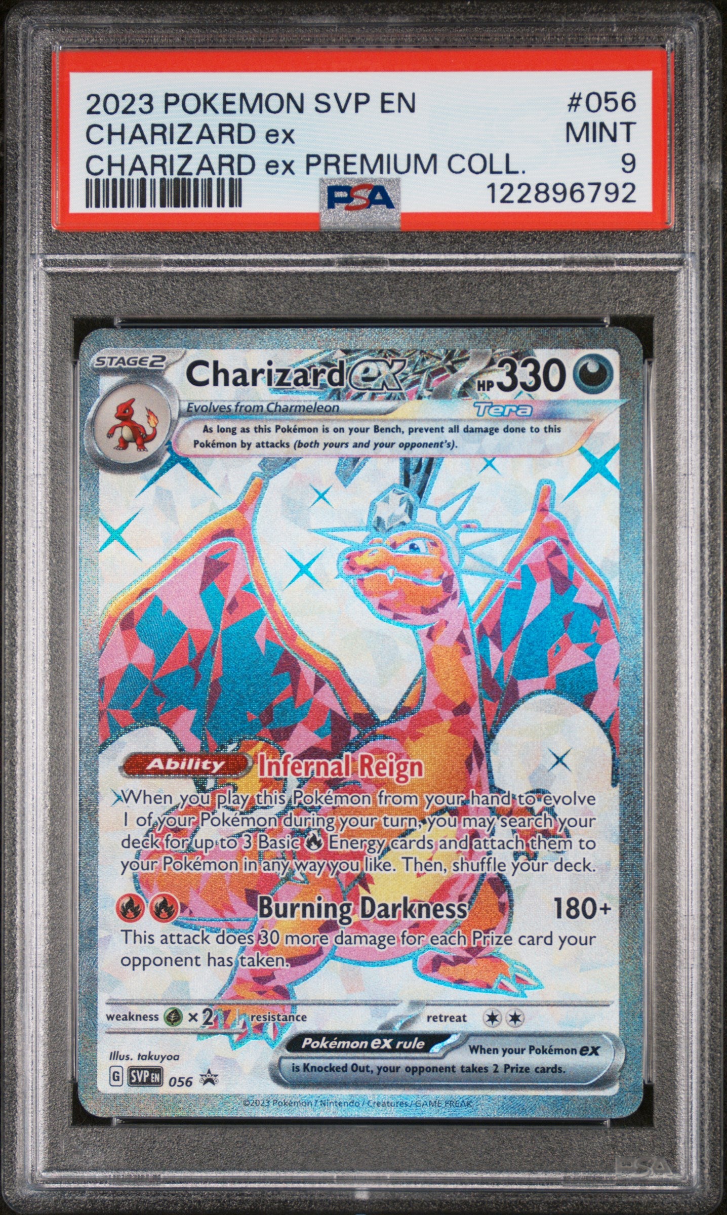 2023 Pokemon #056 Charizard SVP EN PSA 9