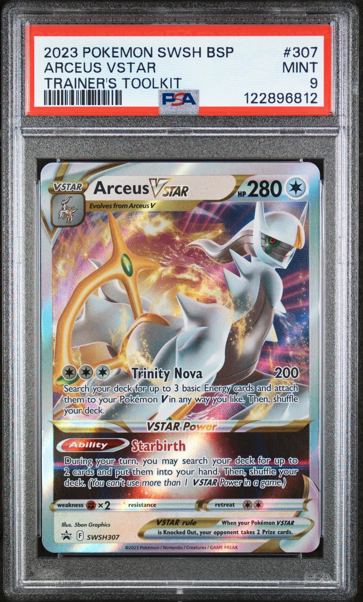 2023 Pokemon #307 Arceus VSTAR Trainer's Toolkit PSA 9
