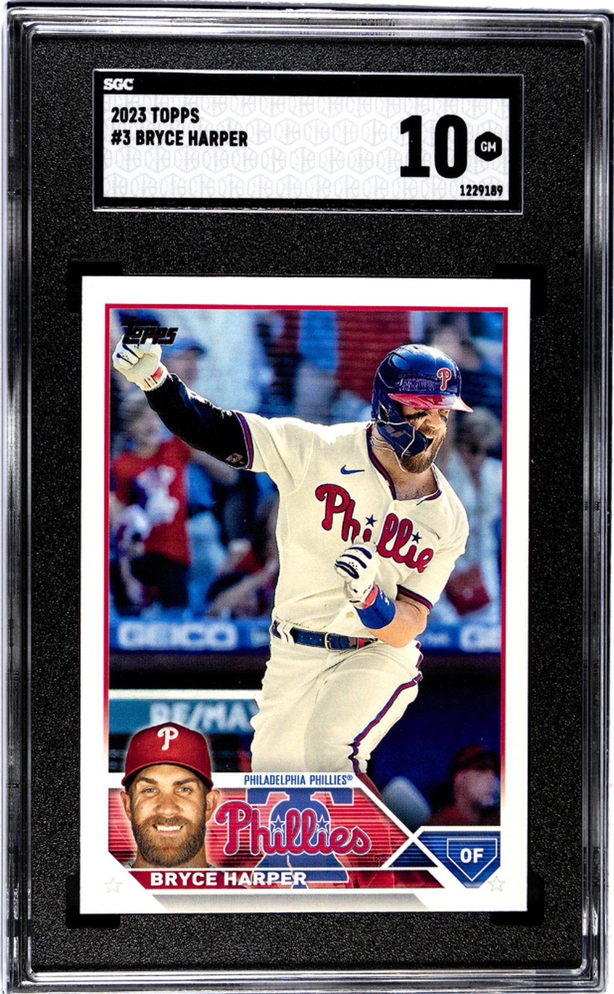 2023 Topps #3 Bryce Harper SGC 10