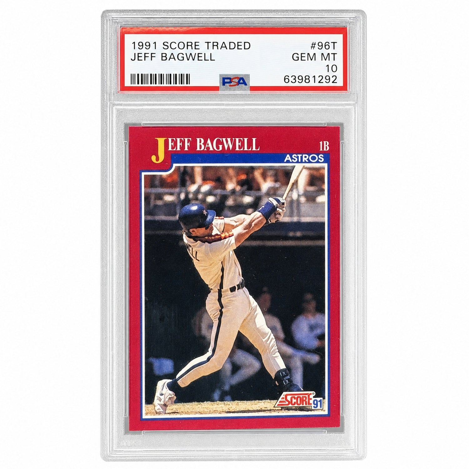 1991 Score Rookie/Traded Jeff Bagwell #96T PSA 10