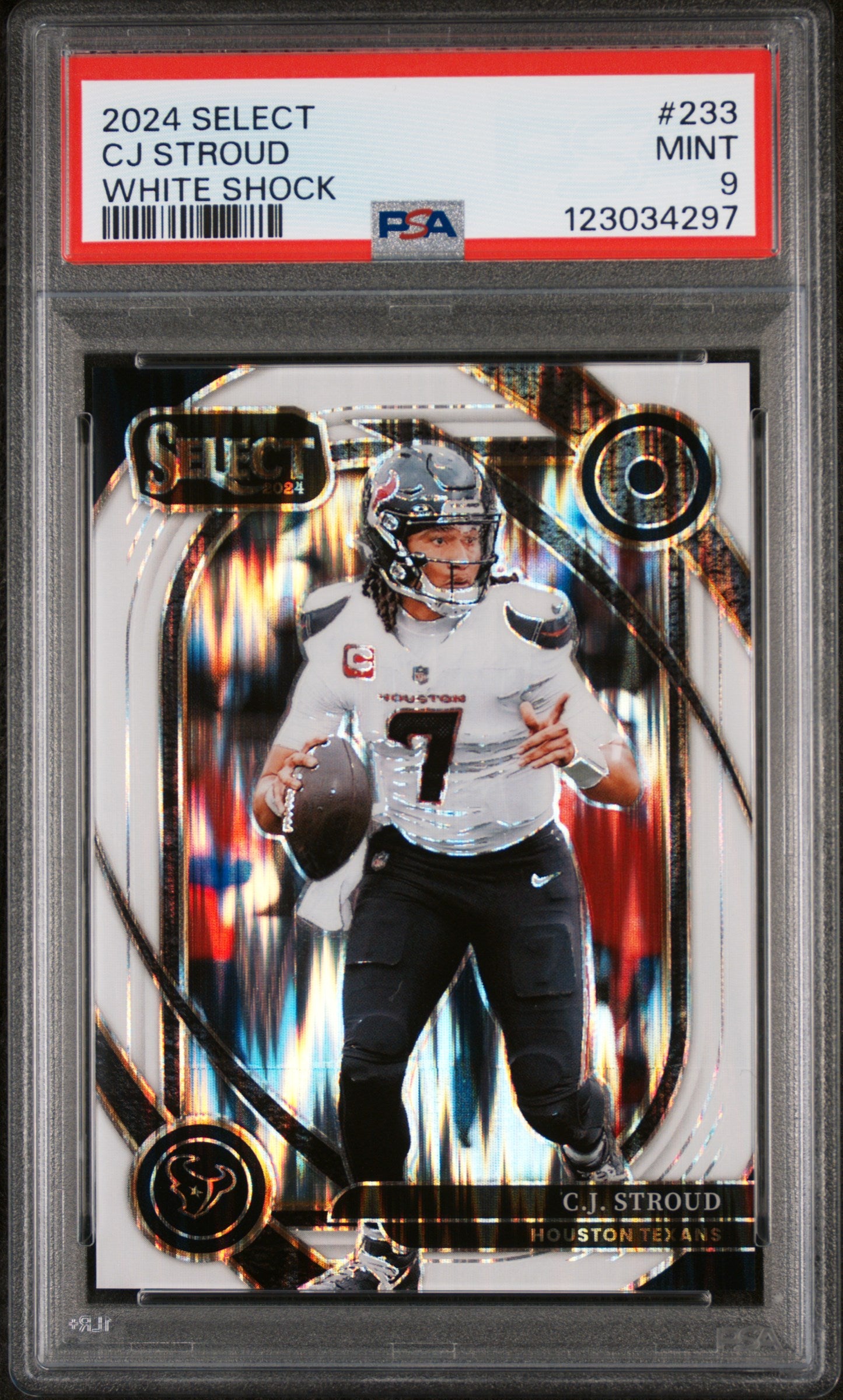 2024 Panini Select White Shock CJ Stroud #233 /199 PSA 9