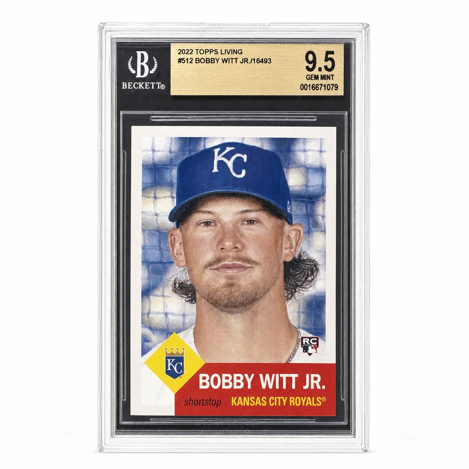 2022 Topps Living Bobby Witt Jr. #512 /16493 BGS 9.5