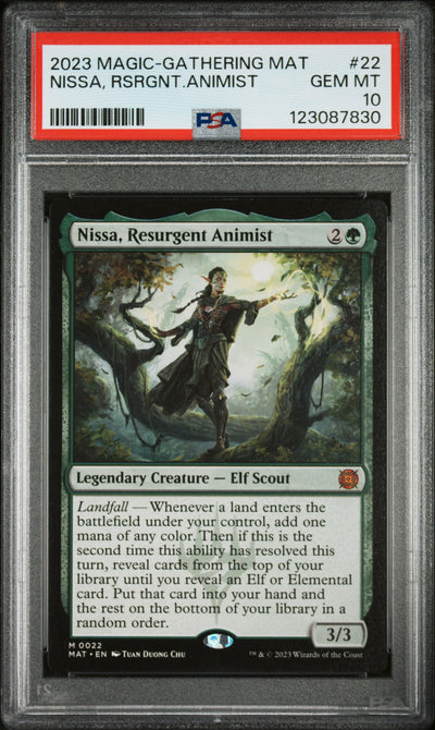 Magic: The Gathering Nissa, Resurgent Animist #22 PSA 10