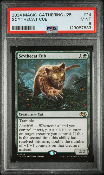 Magic: The Gathering Scythecat Cub J25 #24 PSA 9