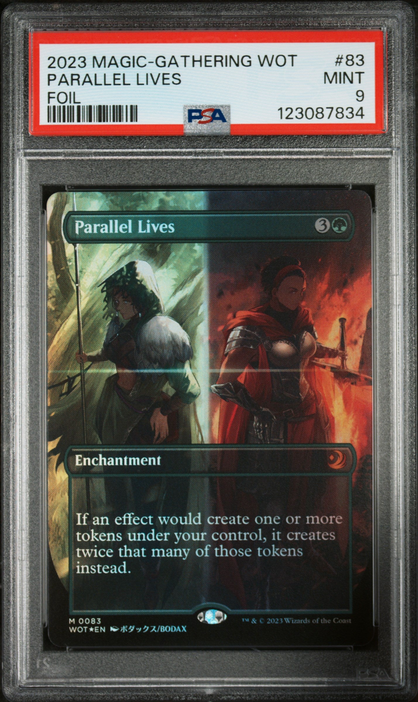 2023 Magic the Gathering Wilds of Eldraine: Enchanting Tales Foil Parallel Lives #83 PSA 9