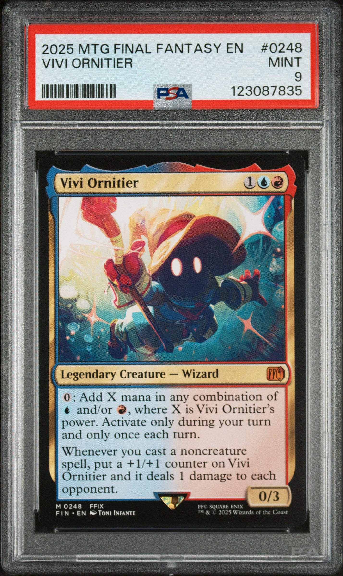 2025 Final Fantasy - English Vivi Ornitier #0248 PSA 9