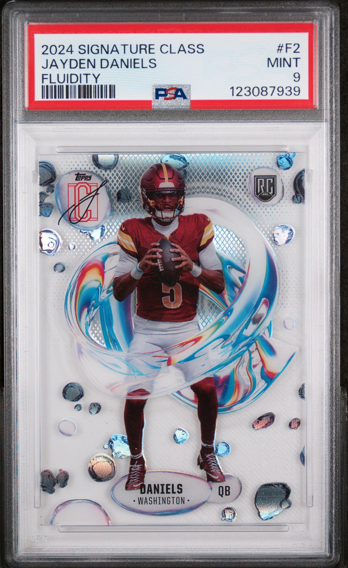 2024 Topps Signature Class Fluidity Jayden Daniels #F-2 PSA 9