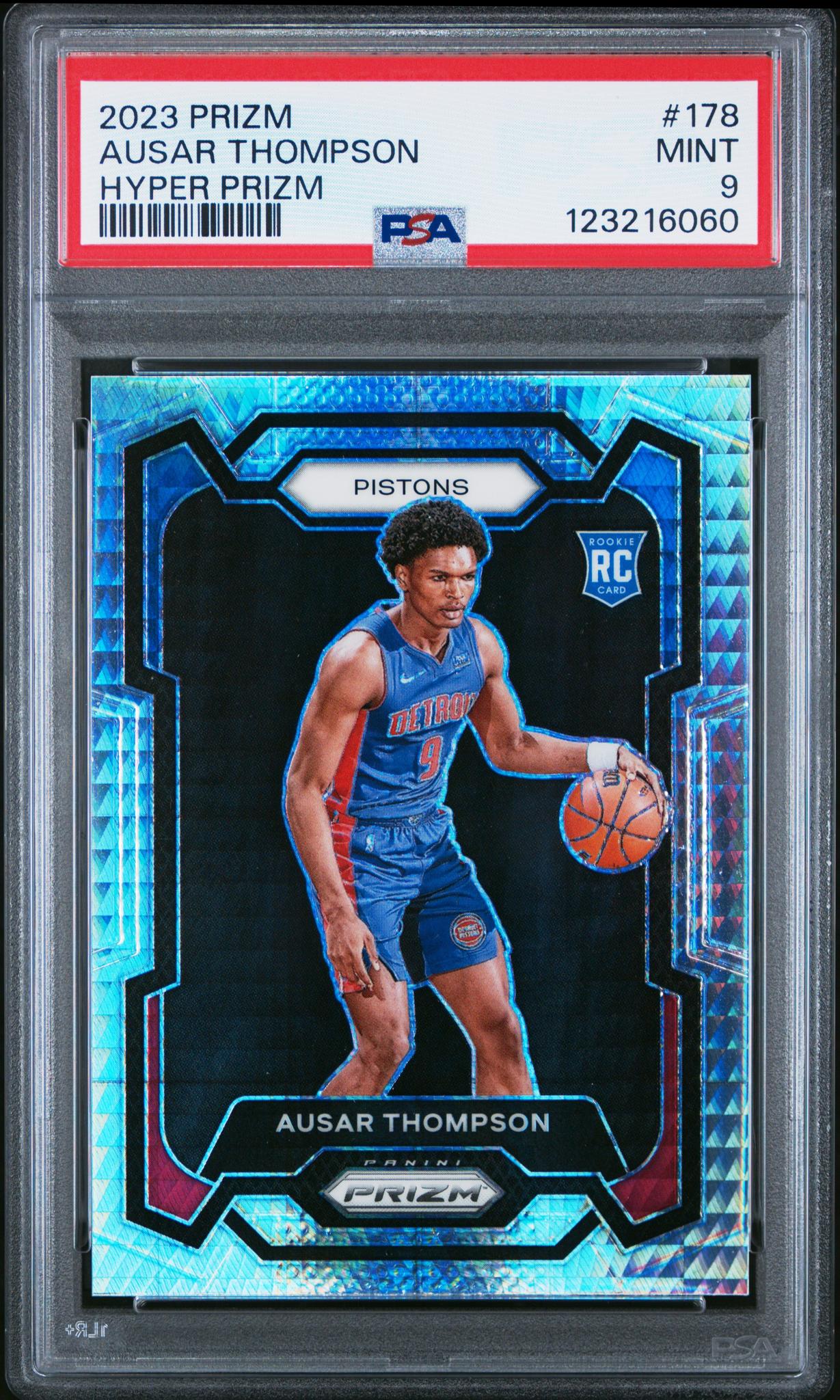 2023 Panini Prizm Hyper Prizm Ausar Thompson #178 PSA 9