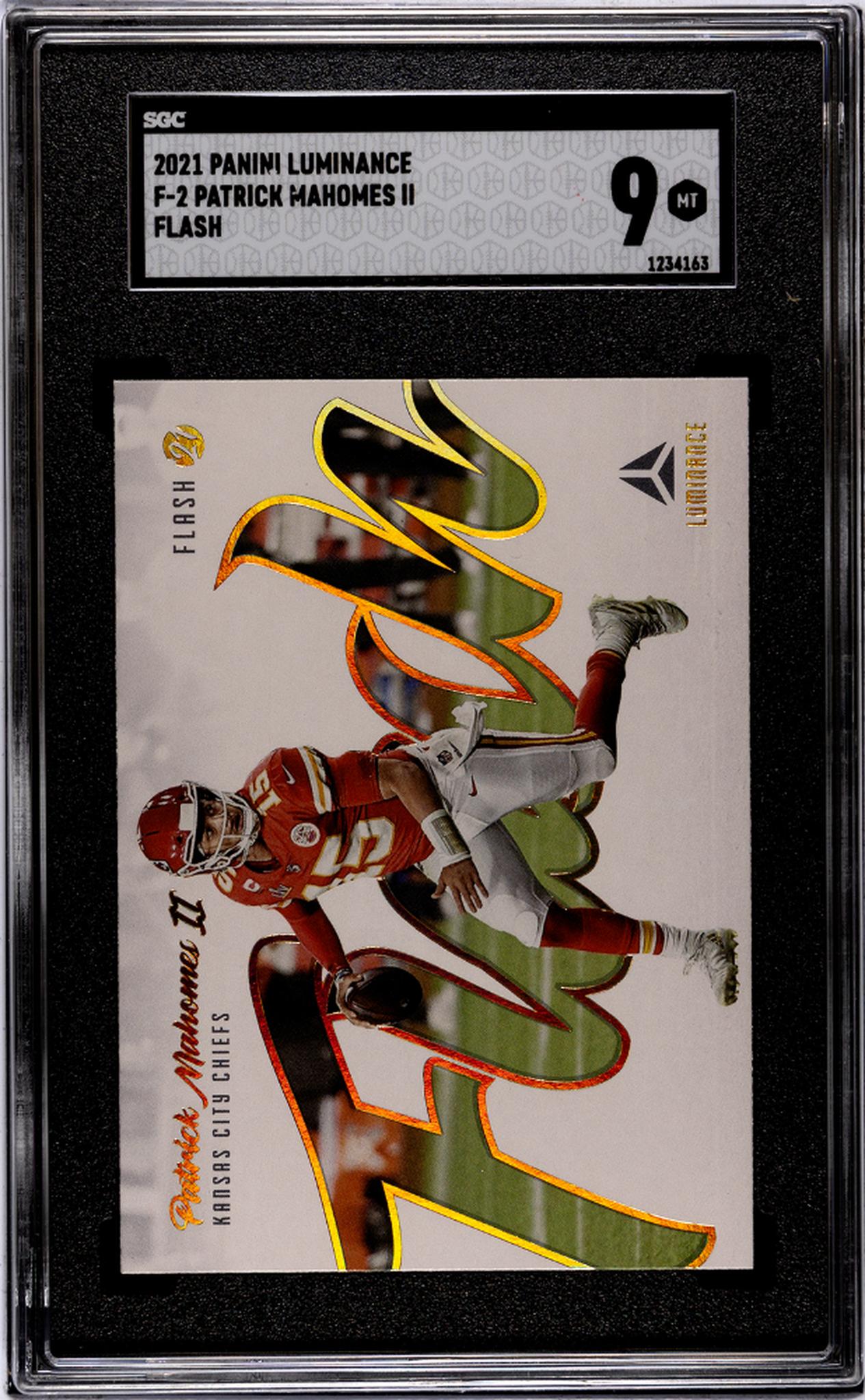 2021 Panini Luminance Patrick Mahomes II Flash #F-2 SGC 9