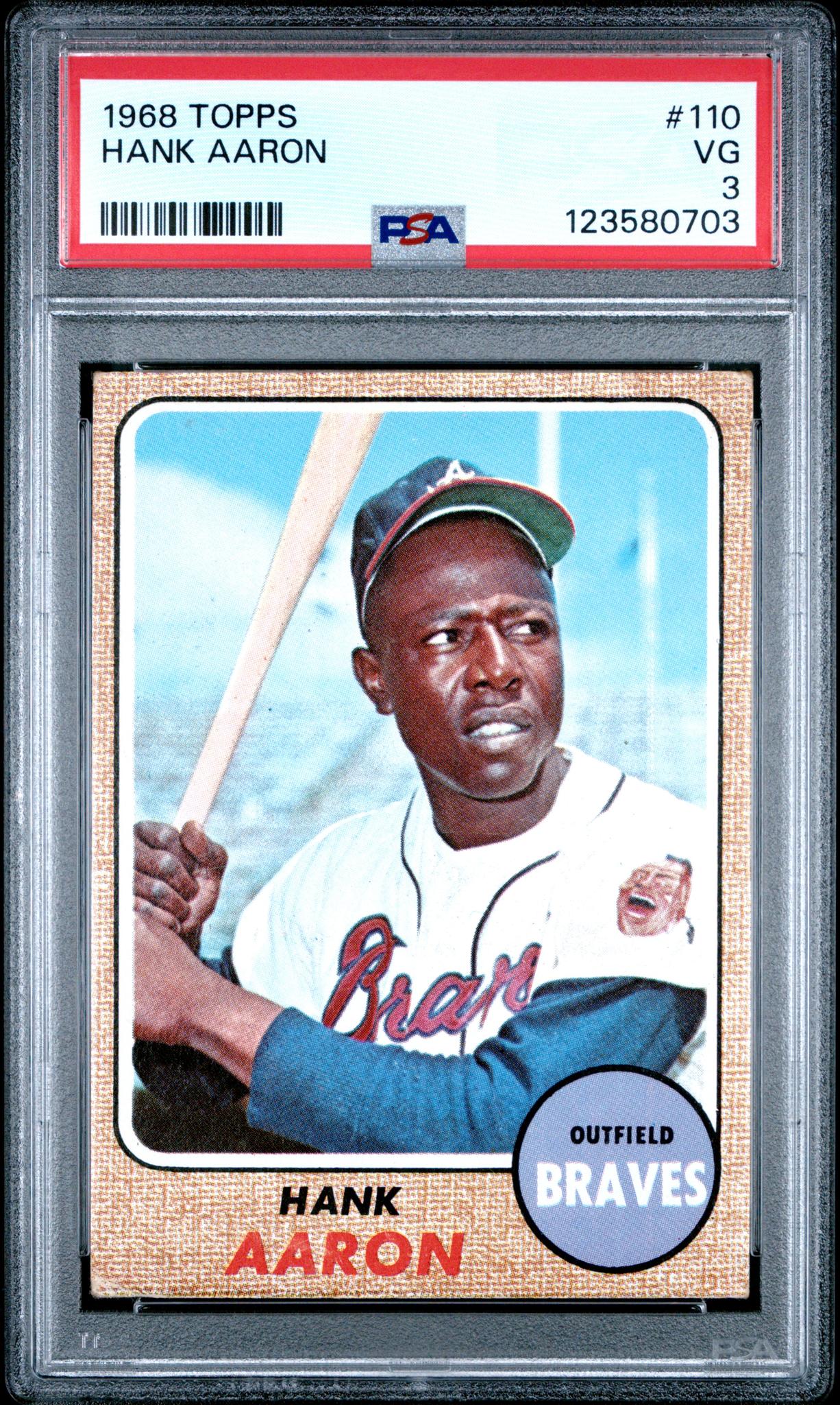 1968 Topps Hank Aaron #110 PSA 3
