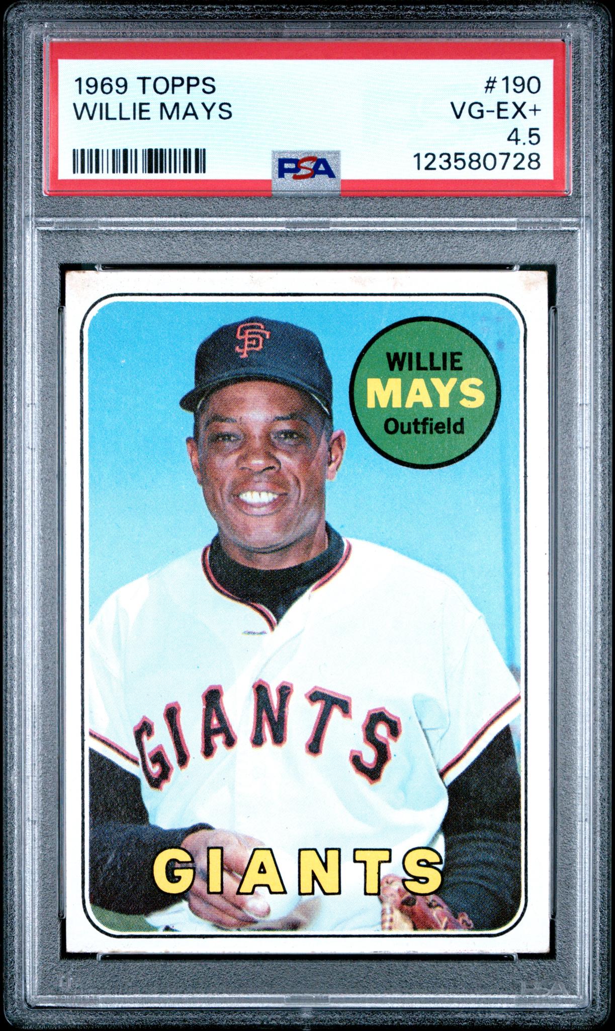 1969 Topps Willie Mays #190 PSA 4.5