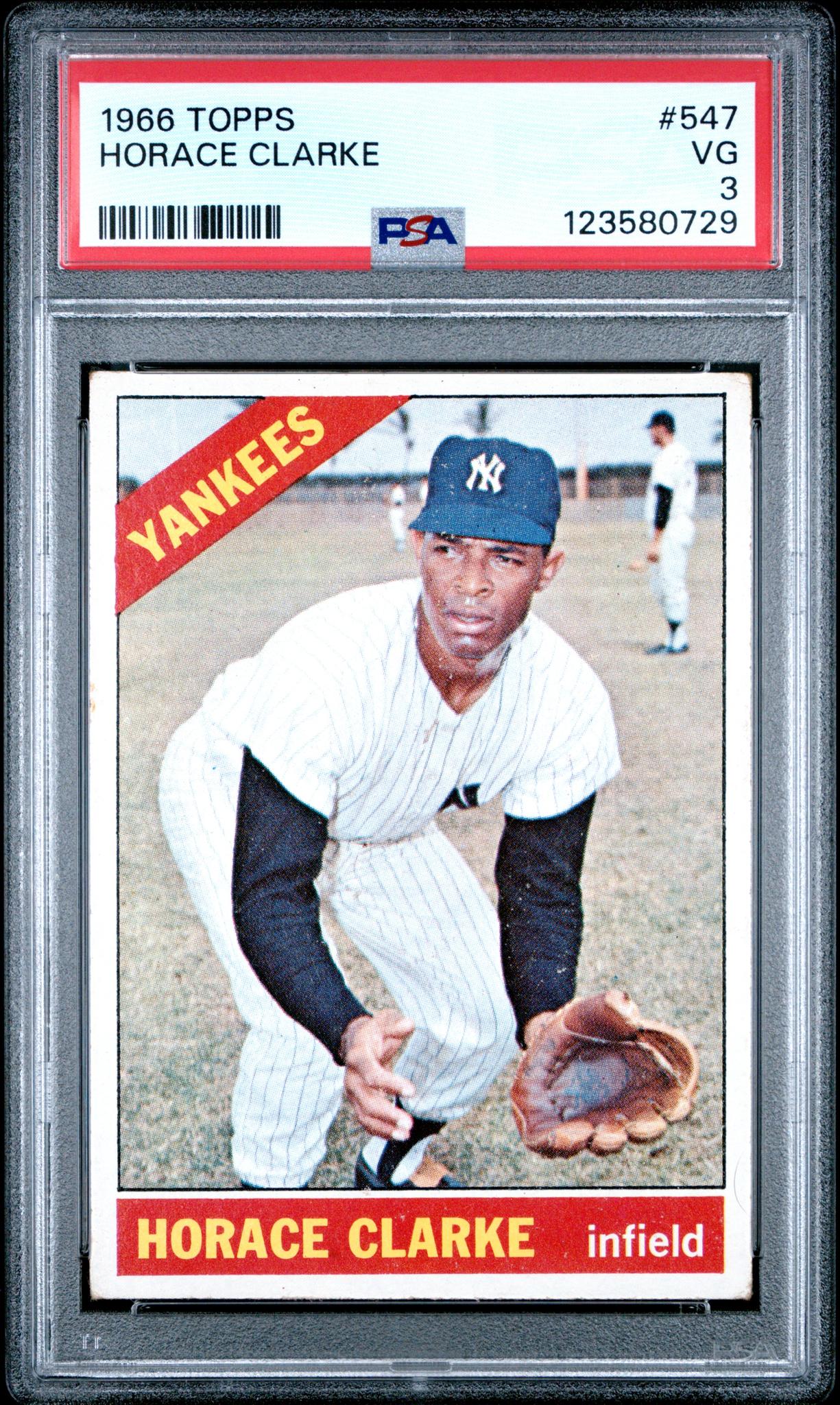 1966 Topps Horace Clarke #547 PSA 3