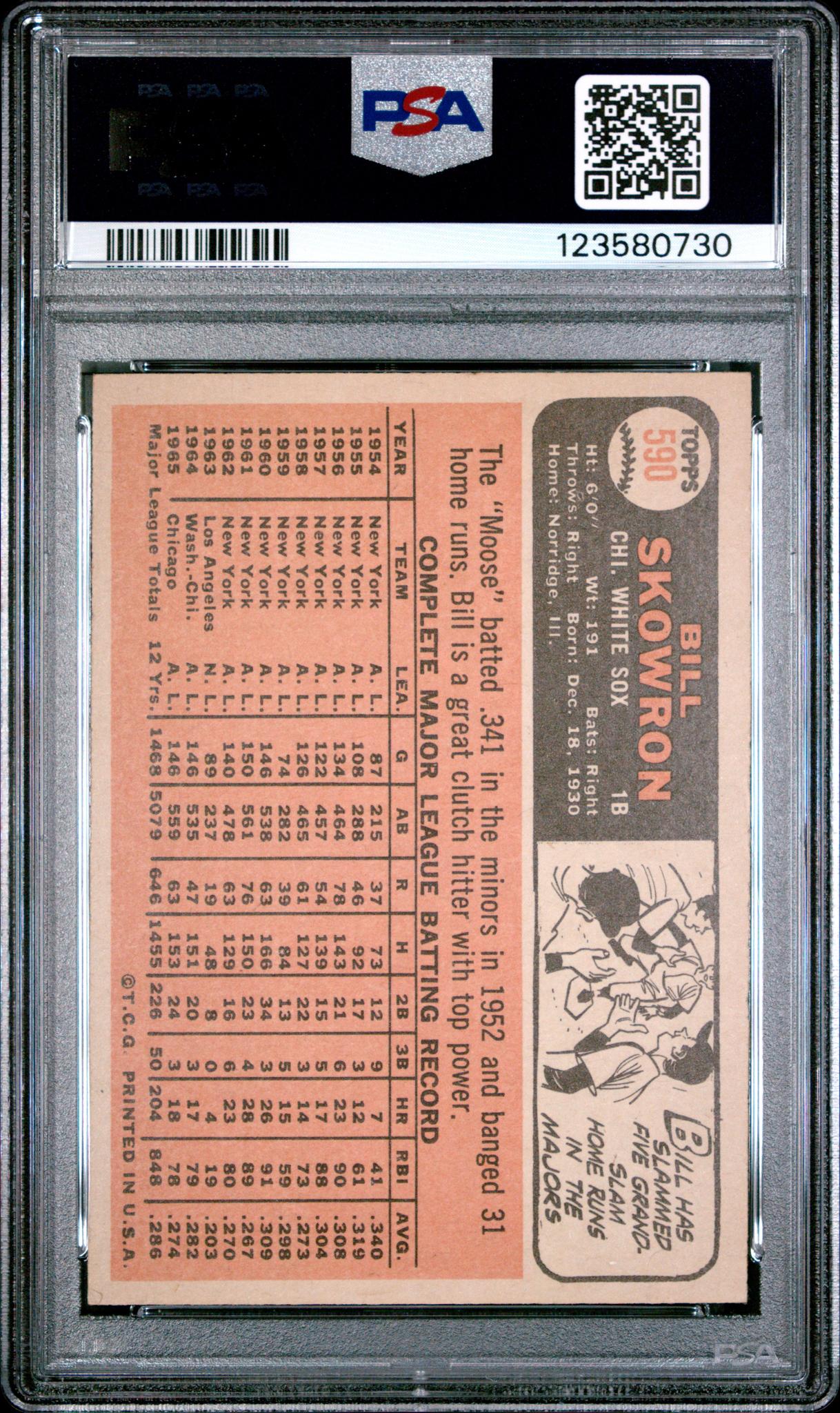 1966 Topps Bill Skowron #590 PSA 4