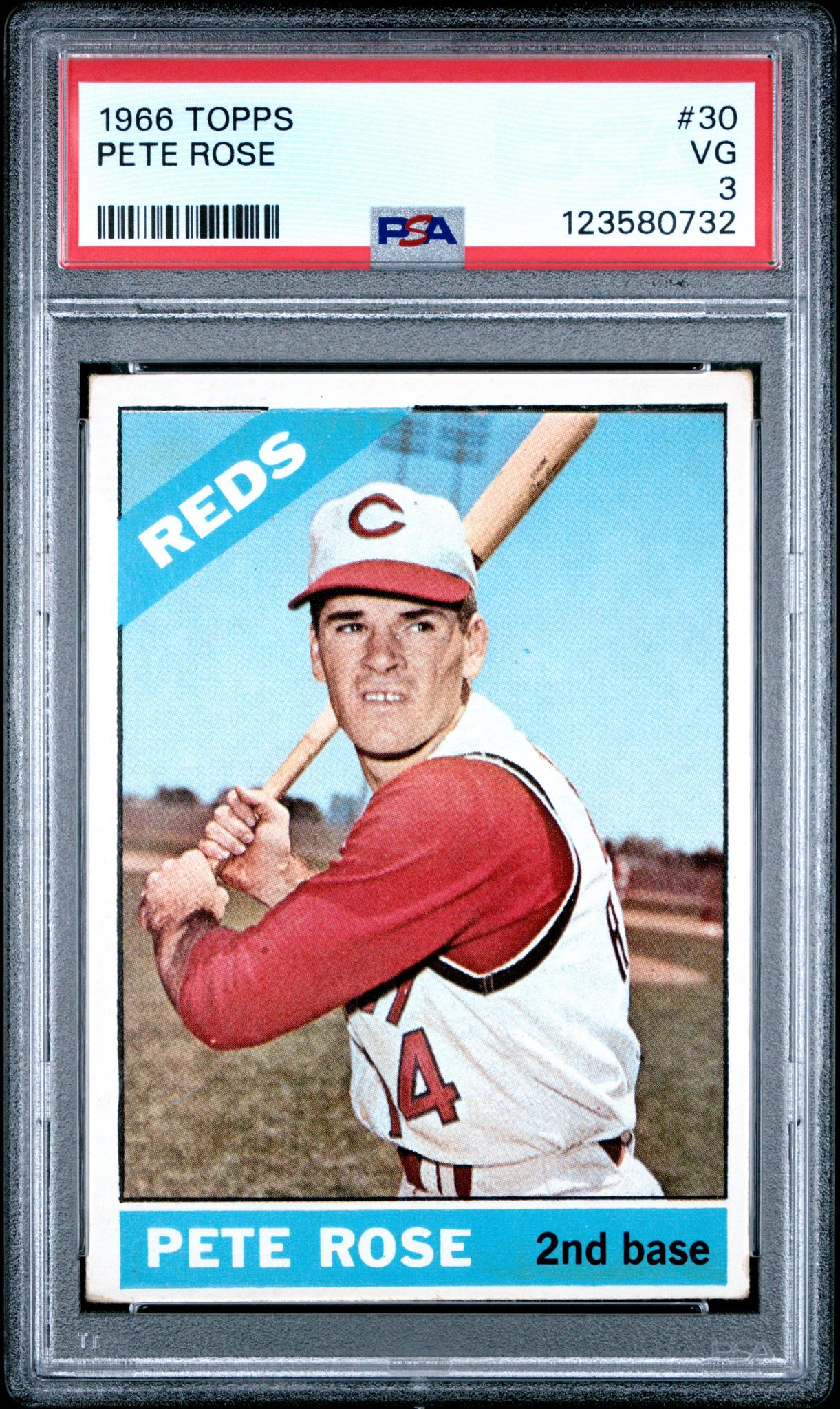 1966 Topps Pete Rose #30 PSA 3