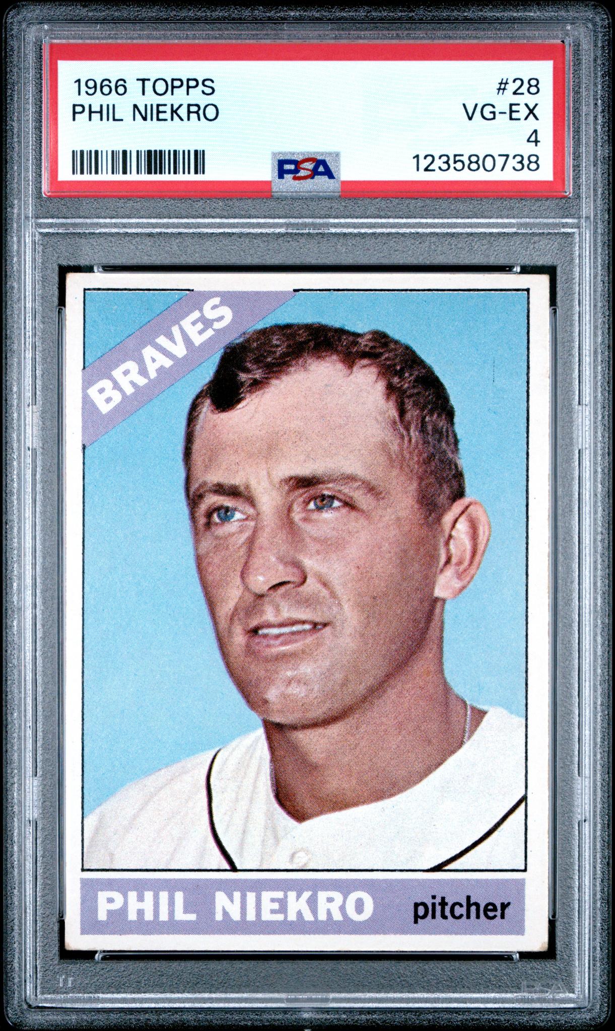 1966 Topps Phil Niekro #28 PSA 4