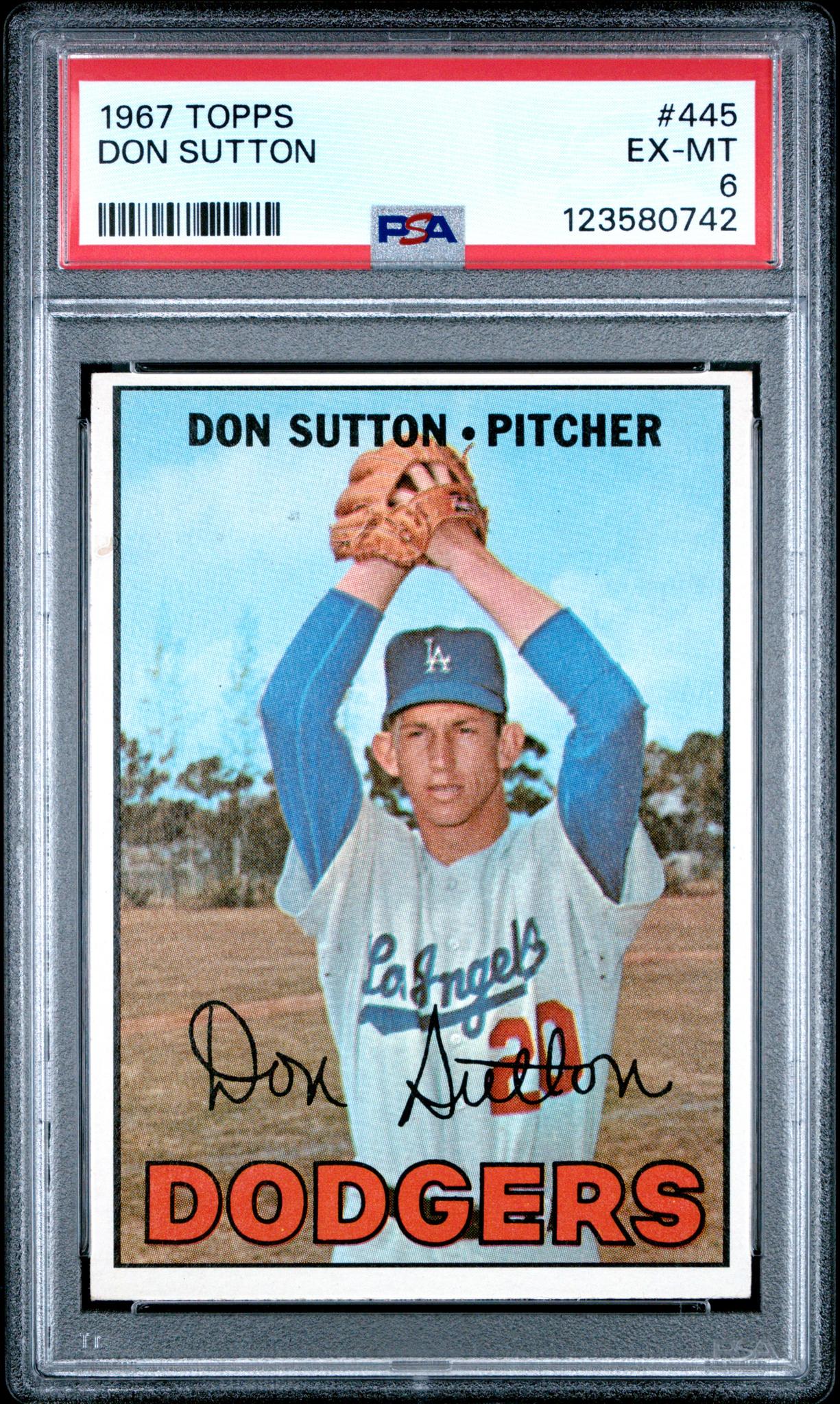 1967 Topps Don Sutton #445 PSA 6