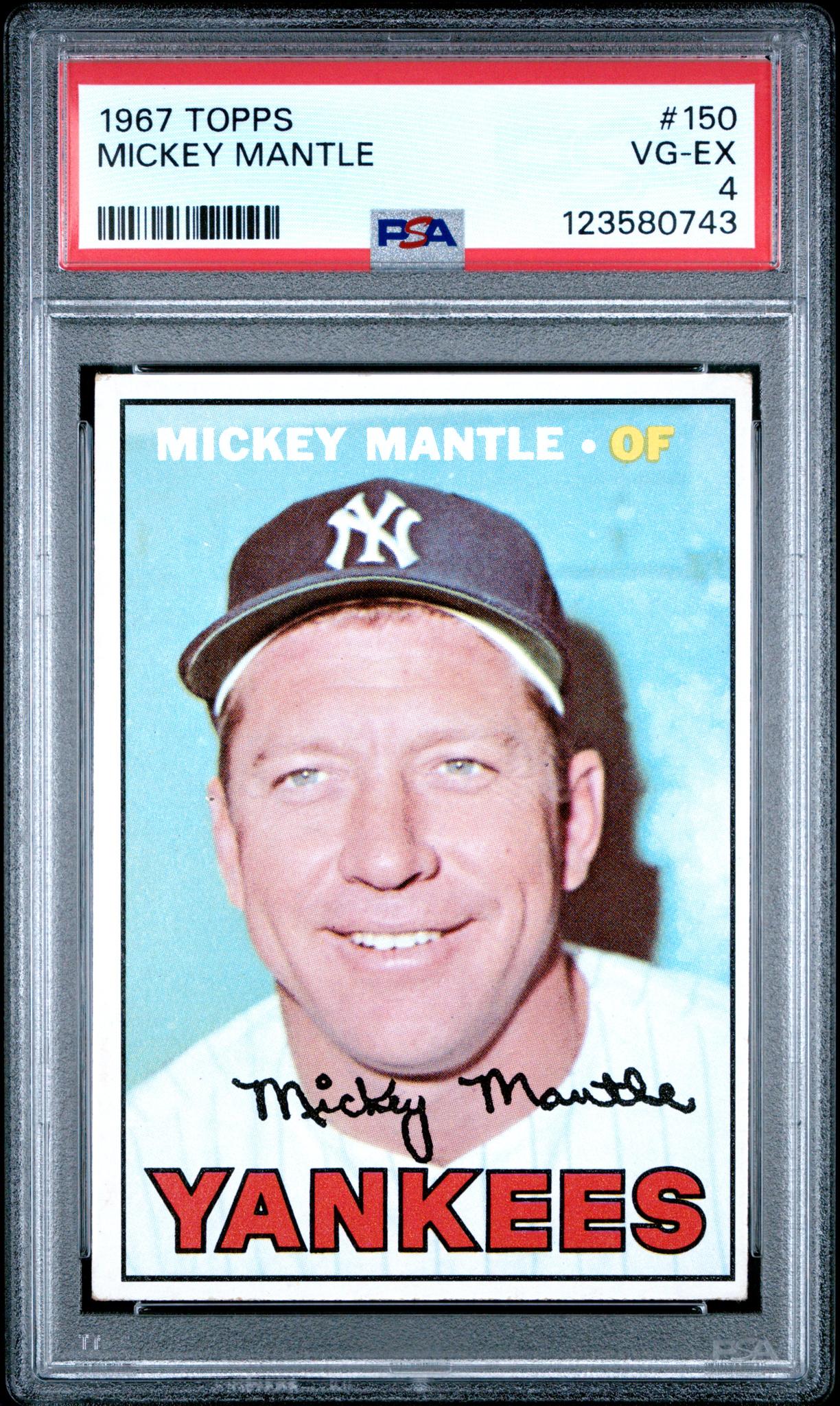 1967 Topps Mickey Mantle #150 PSA 4