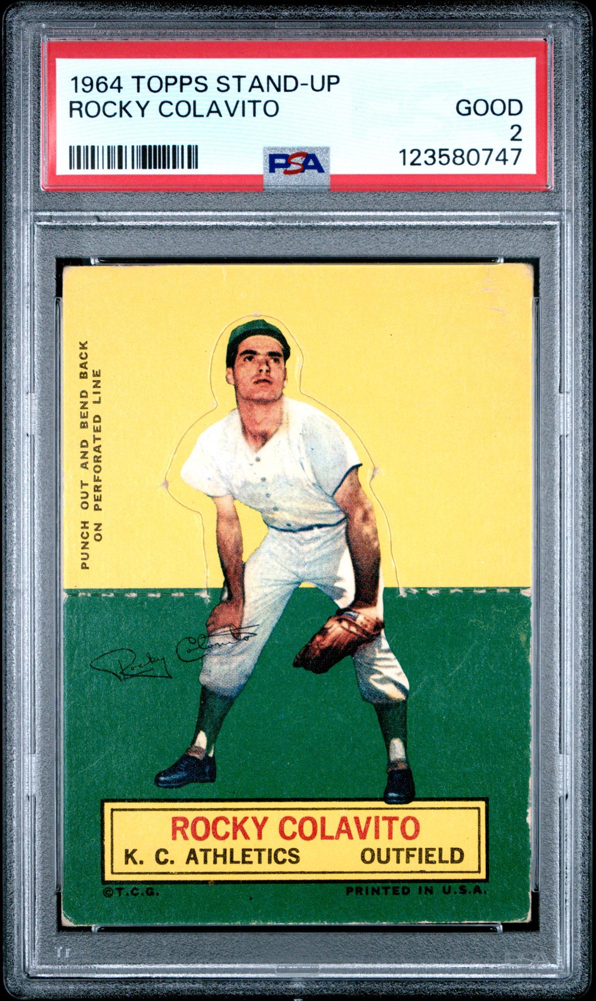 1964 Topps Stand-Ups Rocky Colavito #19 PSA 2
